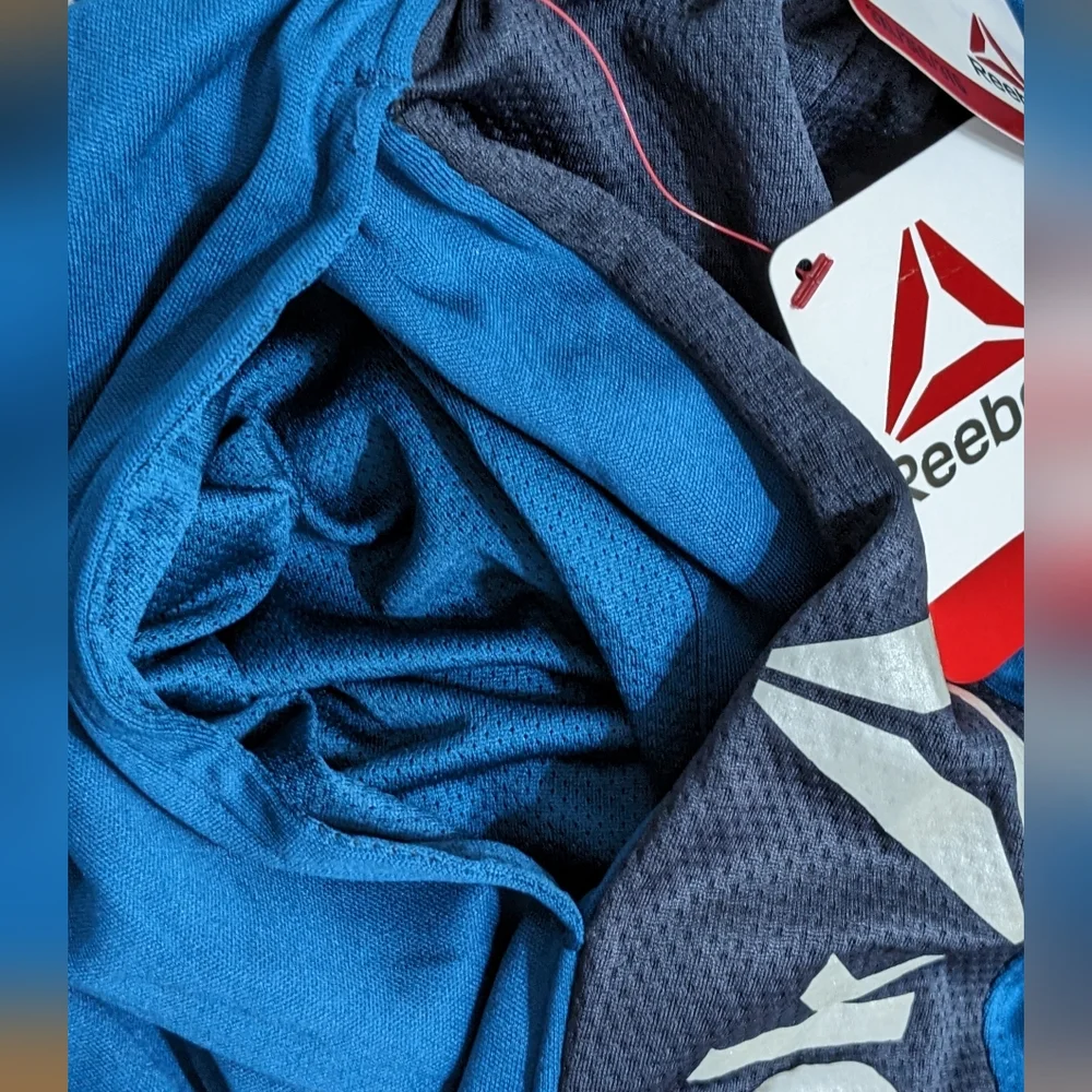 Reebok Men's Sailor Blue Active Knit Training Shorts, Size 3XL, New With Tag